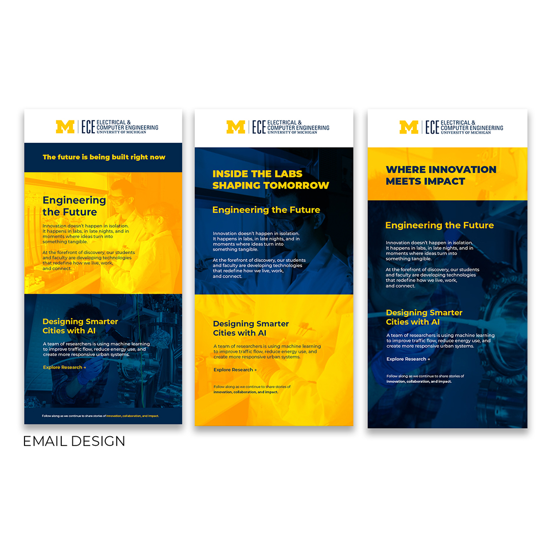 University of Michigan Email design
